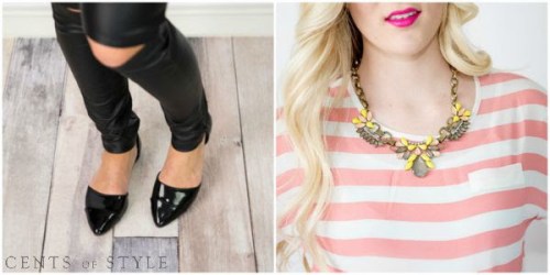Cents of Style: Almond-Toe Flats AND Colorful Statement Necklace ONLY $16.95 Shipped (Today Only)