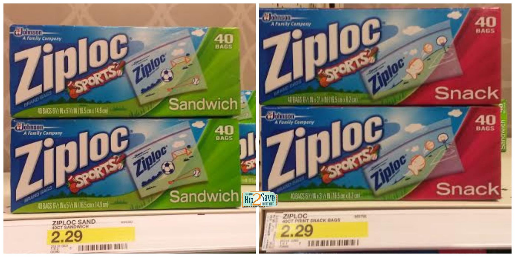 TWO 1/2 Ziploc Product Coupons (RESET!) = Ziploc Bags Only 91¢ at