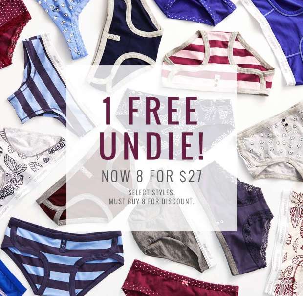 8 Panties for Only 27 (Just 3.38 Each!)