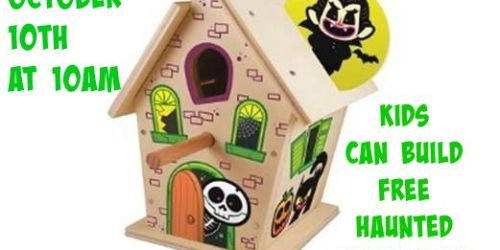 Lowe’s Kids Clinic: Register NOW to Make Free Haunted Birdhouse (October 10th at 10AM)