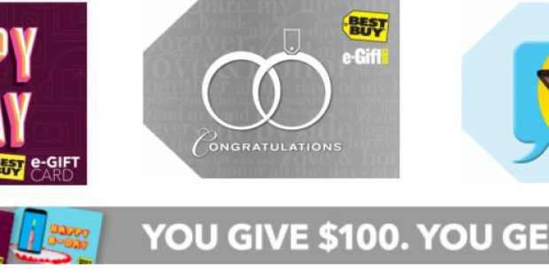 FREE $10 Best Buy Savings Code w/ Every $100 Best Buy eGift Card Purchase