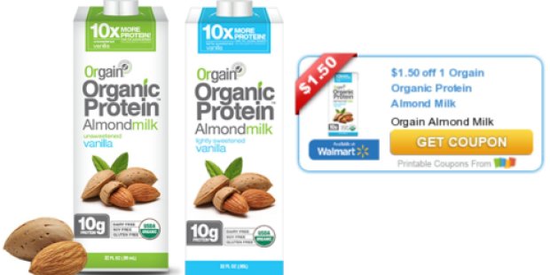 $1.50/1 Orgain Organic Protein Almondmilk Coupon