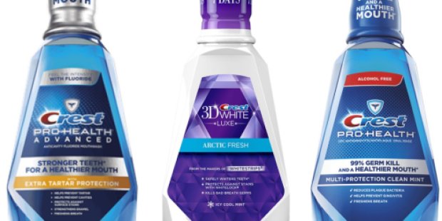 New Crest Mouthwash Coupons = Only $1 at Walgreens