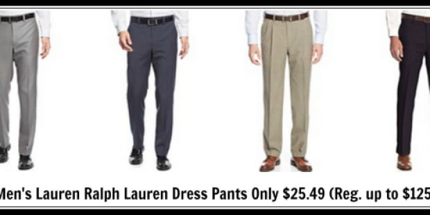 Macy’s: Men’s Ralph Lauren Dress Pants ONLY $25.49 (Regularly Up To $125)