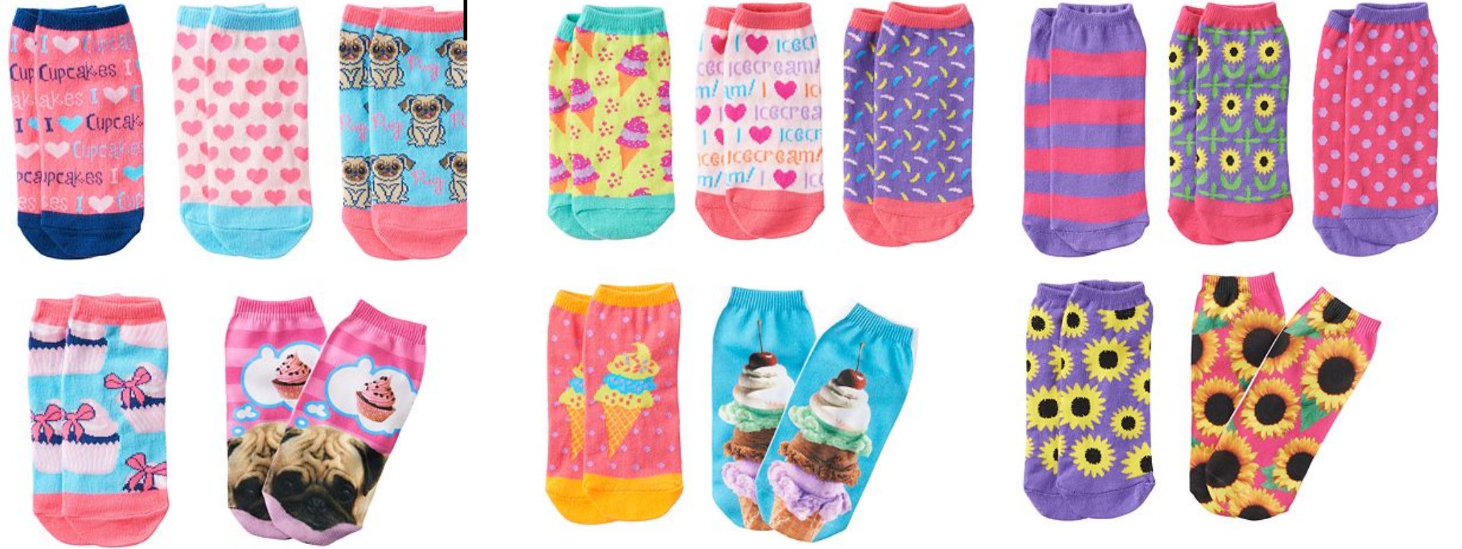Kohl's Cardholders Girl's Socks 32¢ Per Pair Shipped