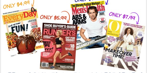 Weekend Magazine Sale: Save on Top 100 Best-Sellers (Us Weekly, Oprah Magazine, Men’s Health & More)
