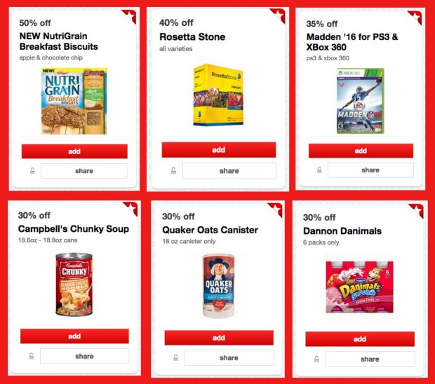 Target New Cartwheels = Big Savings on NutriGrain Biscuits, Madden '16
