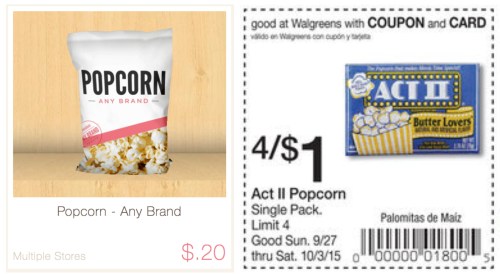 Walgreens Popcorn singles