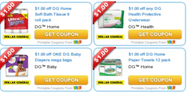 4 *NEW* Dollar General Store Coupons