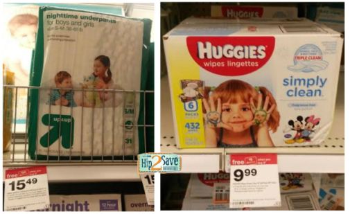 Target up & up underpants Huggies Wipes