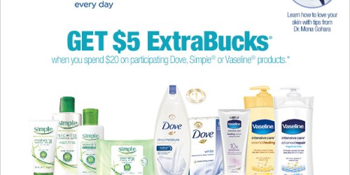 CVS: Buy 1 Get 1 50% Off Dove, Simple & Vaseline (+ Watch Video & Print $1/2 Store Coupon)