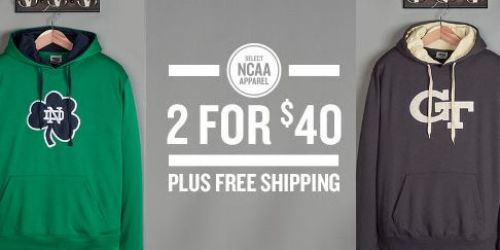 FinishLine.com: Select NCAA Apparel $20 Each Shipped (Reg. $40) – Hoodies, Sweatshirts & Sweatpants