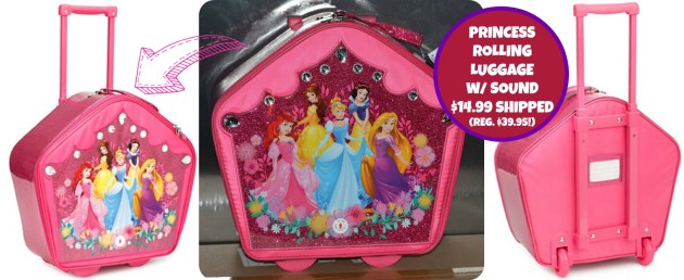 Disney Princess Rolling Luggage with Sound
