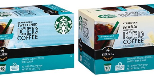 Amazon: *HOT* Starbucks Sweetened Iced Coffee K-Cups As Low As 26¢ Each (Act Fast!)