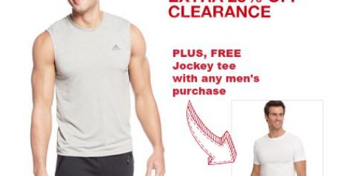 Macy’s.com: 25% Off Activewear Clearance + FREE Jockey Tee W/ ANY Men’s Purchase