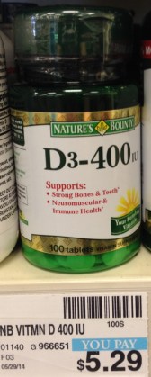 Nature's Bounty Vitamin D CVS