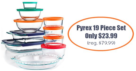 Pyrex 19 piece set