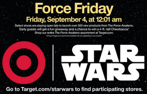 Target deal on Star Wars The Force Awakens
