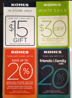 Kohl's Mailer coupons