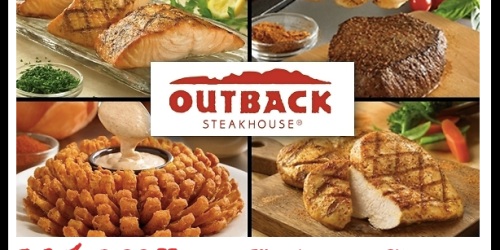 Outback Steakhouse: 10% Off Entire Check + More