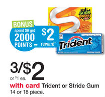 Trident Gum Walgreens Deal
