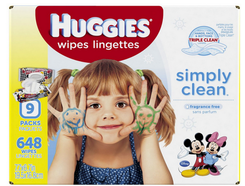 huggies simply clean baby wipes