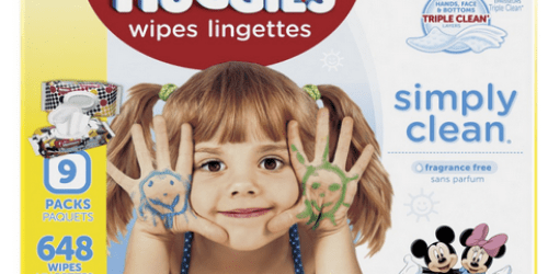 Amazon: Huggies Simply Clean Baby Wipes 648-Count Box Only $9.11 Shipped