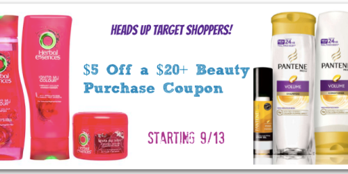 Target: $5 Off a $20+ Beauty Purchase Coupon (Starting 9/13 – Get Your Coupons READY!)