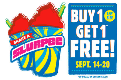 Buy 1 Get 1 Free 7-Eleven Slurpees