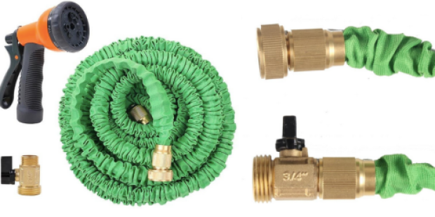 Ohuhu 50 Foot Expandable Garden Hose AND Spray Nozzle ONLY $29.99 (Reg. $65) – Awesome Reviews