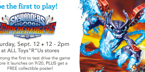 ToysRUs: Free Skylanders SuperChargers Event from 12-2PM + Get Free Collectible Poster (Tomorrow Only)