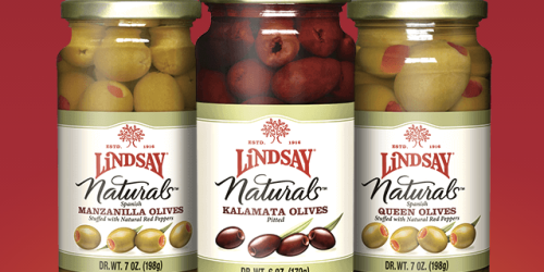 *HOT* $4.99/1 Jar of Lindsay Olives Specialty Naturals Variety Printable Coupon (Working Again)