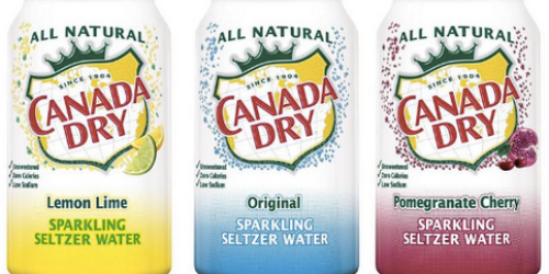 NEW $0.50/1 Canada Dry Sparkling Seltzer Water = ONLY $1.83 Per 12-Pack at Walmart