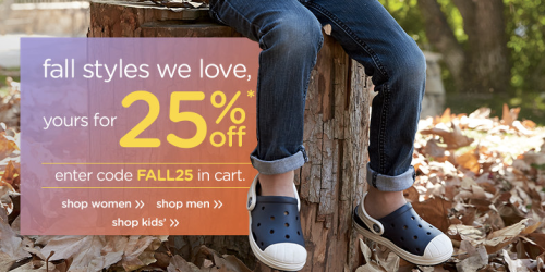 Crocs.com: Extra 25% Off Select Fall Styles