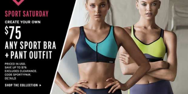 Victoria’s Secret: Sport Bra, Sport Pant AND Sport Panty $75 Shipped (Today Only)