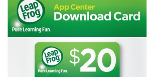 Amazon: $20 LeapFrog Download Card Only $10.56 (Available Exclusively for Prime Members)