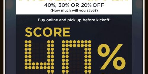 Kohl’s: Up to 40% Off Your Purchase Today Only (Check Your Inbox) + Promo Code Round-Up