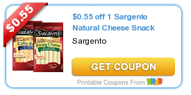 Sargento Natural Cheese Snack Coupon