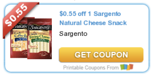 New $0.55/1 Sargento Natural Cheese Snack Coupon