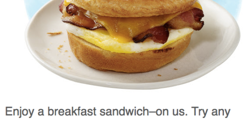 Starbucks Rewards Members: Possible Free Breakfast Sandwich Today or Tomorrow (Check Your Email)