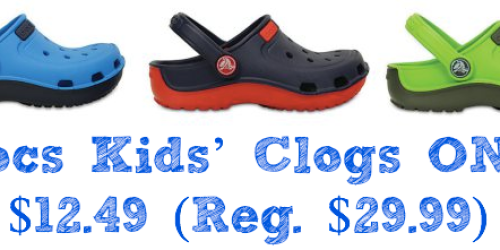 Crocs Kid’s Clogs Only $12.49 – Regularly $29.99 (+ Extra 50% Off All Sale Styles)