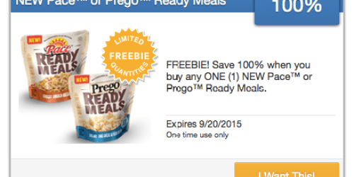 SavingStar: FREE Pace or Prego Ready Meals