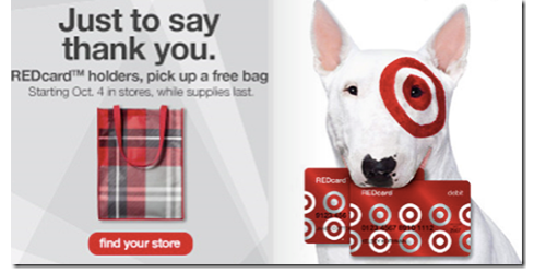 Target REDcard Holders: FREE Tote Bag on 10/4