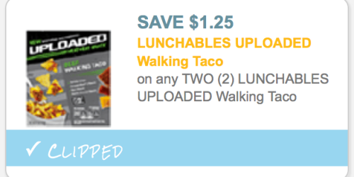 NEW $1.25/2 Lunchables Uploaded Walking Taco Coupon = Only $1.35 Each At Walmart