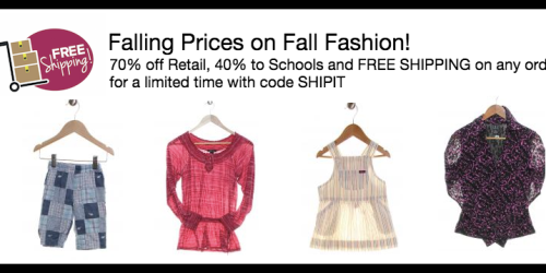 Schoola: Free Shipping on ALL Orders (No Minimum) + Up to a $25 Credit & More