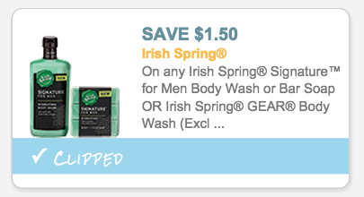 Irish Spring Signature Body Wash coupon