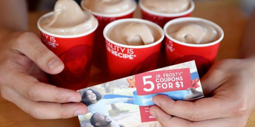Wendy’s: Possible $1 Halloween Coupon Booklet (Includes 5 FREE Jr. Frosty Coupons!)