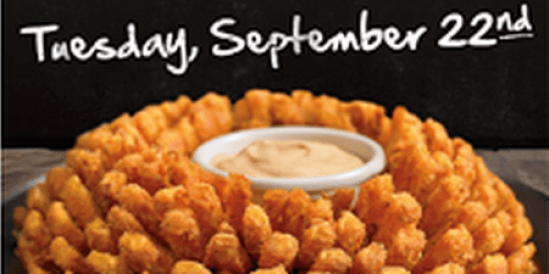 Outback Steakhouse: FREE Bloomin’ Onion with ANY Purchase (9/22 Only) + More