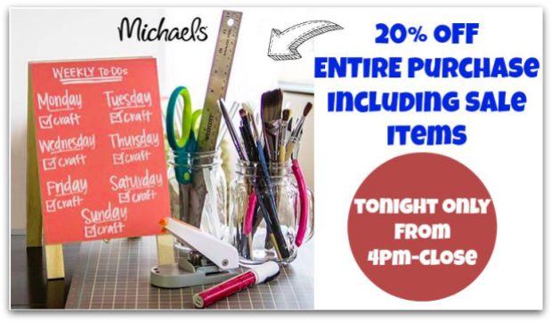 Michaels 20% Off Purchase Coupon