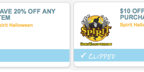 New Spirit Halloween Store Coupons: 20% Off ANY Item & $10 Off $40+ Purchase